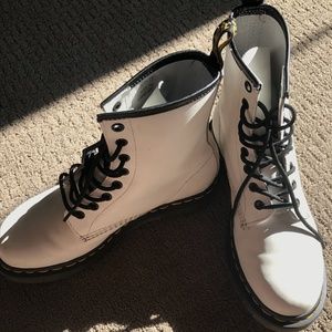 White Doc Marten Boots